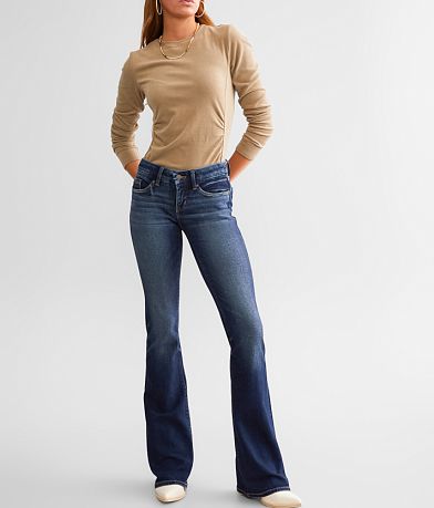 Buckle Black Fit No. 13 Flare Stretch Jean front view