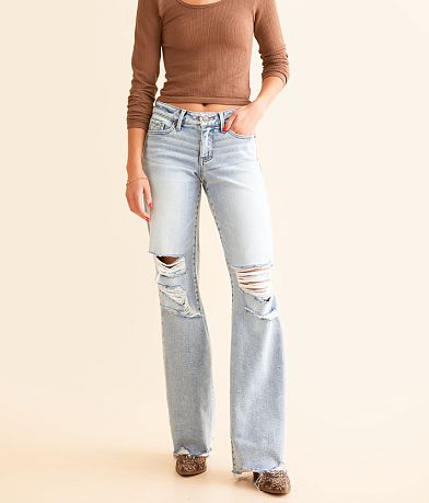Buckle Black Fit No. 53 Wide Leg Stretch Jean front view