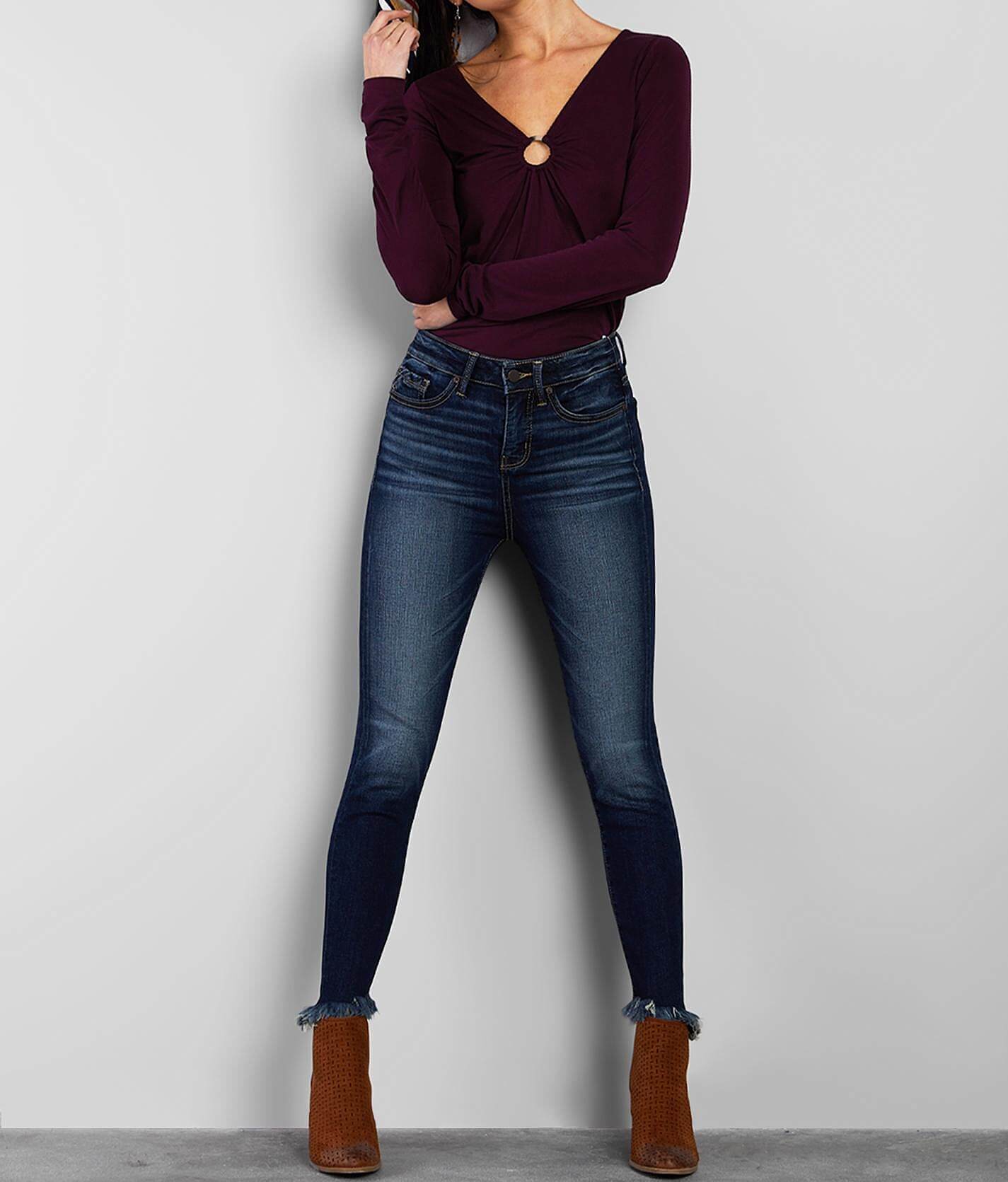 buckle skinny jeans womens