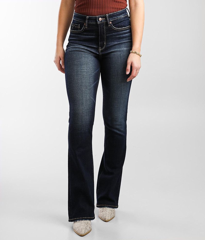 Buckle Black Fit No.75 High Rise Boot Stretch Jean front view