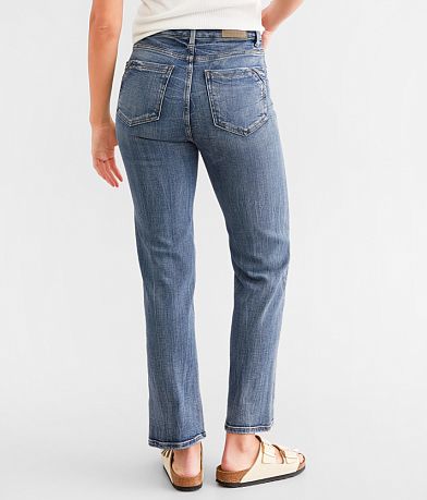 Buckle Black Fit No. 35 Cropped Straight Stretch Jean back view