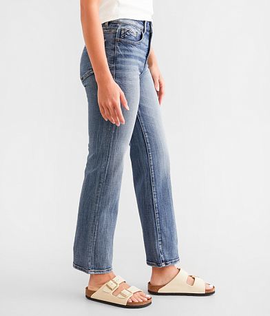Buckle Black Fit No. 35 Cropped Straight Stretch Jean full right side view