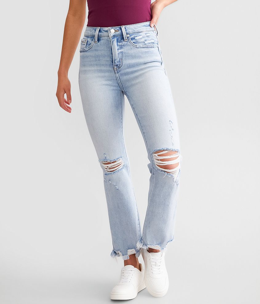 Buckle Black Fit No. Cropped Flare Stretch Jean