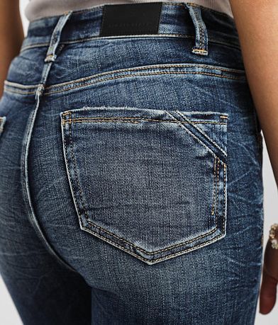 Buckle Black Fit No. 35 Ankle Skinny Cuffed Jean back pocket view