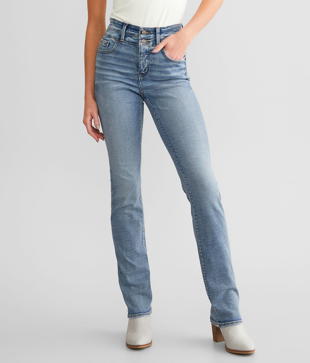 Buckle Black Fit No. 75 Straight Stretch Jean — Gilette 5 by Buckle