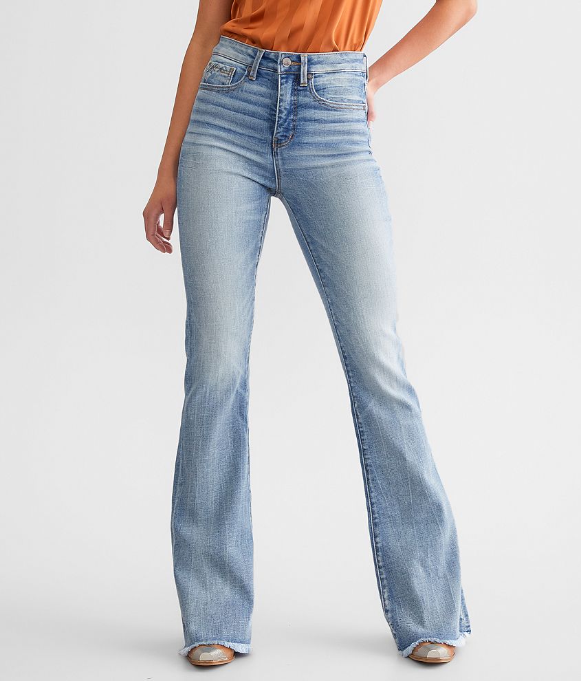Buckle Black Fit No. 35 Flare Stretch Jean front view - what to wear to a country concert