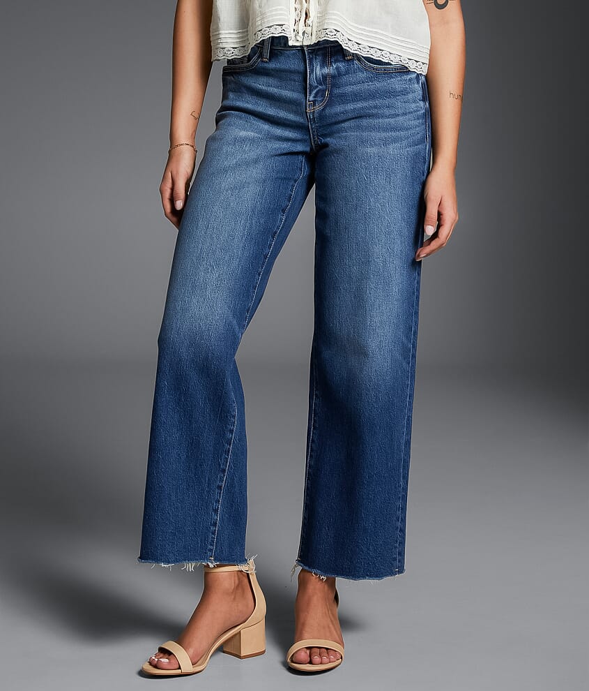 Fit No. 53 Cropped Wide Leg Stretch Jean