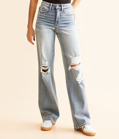Buckle Black Fit No. 35 Wide Leg Stretch Jean front view