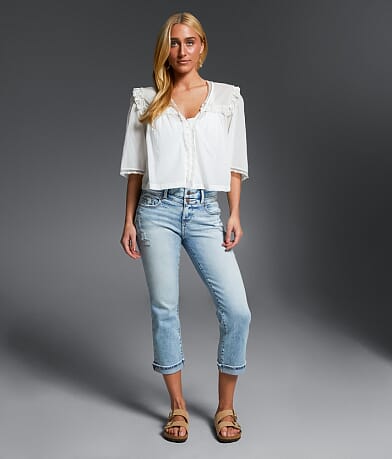 Flying Monkey Mid-Rise Cropped Flare Stretch Jean - Women's Flying Monkey Mid-Rise Cropped Flare Stretch Jean - Women's