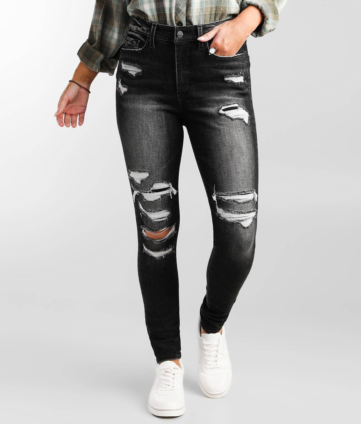 black buckle jeans