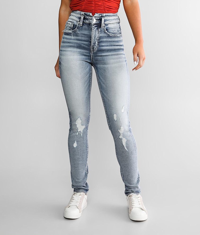 Buckle high clearance rise jeans