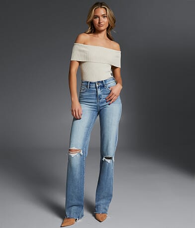 Buckle Black Fit No. 75 Classic Straight Stretch Jean front view