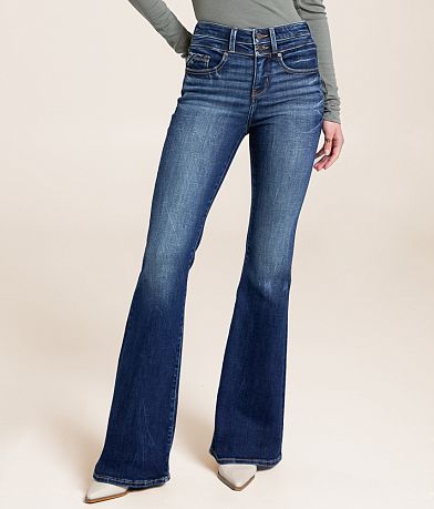 Buckle Black Fit No. 35 Flare Stretch Jean front view