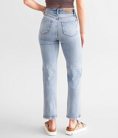 Buckle Black Fit No. 35 Cropped Straight Stretch Jean BACK