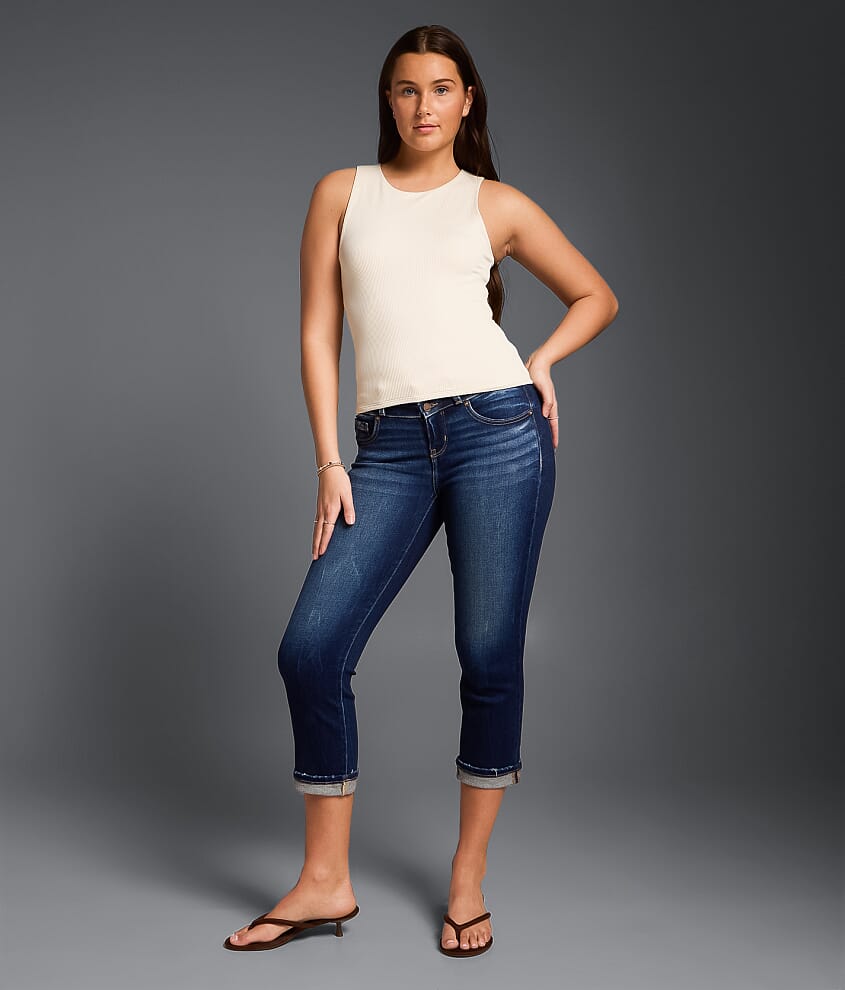 Fit No. 53 Capri Stretch Cuffed Jean