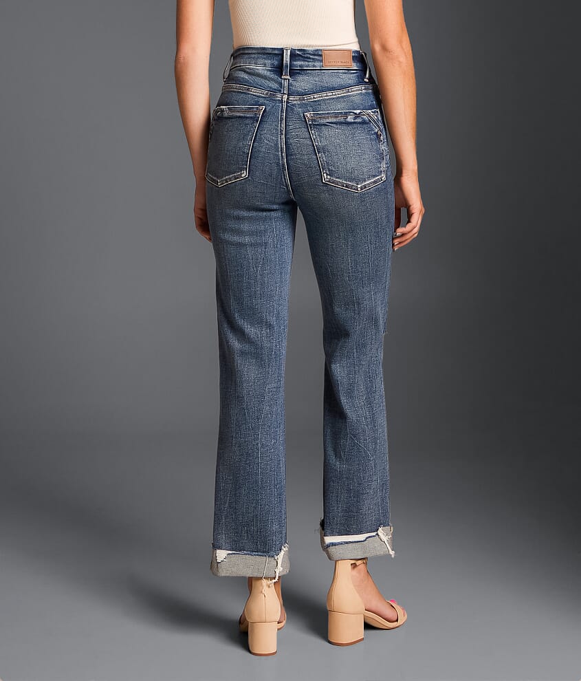 Fit No. 75 Cropped Straight Stretch Jean