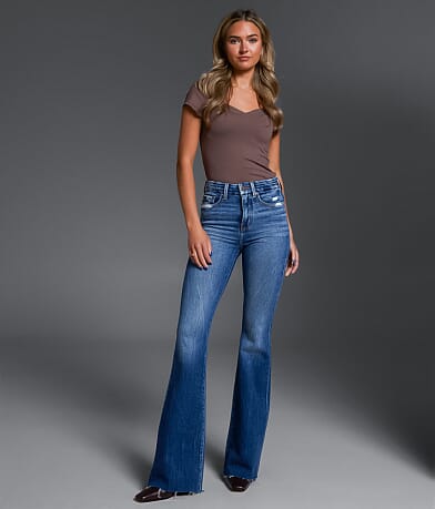 Buckle Black Fit No. 35 Flare Stretch Jean front view
