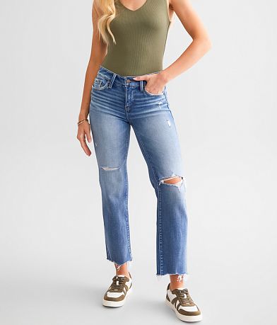 Buckle Black Fit No. 53 Cropped Straight Stretch Jean front view