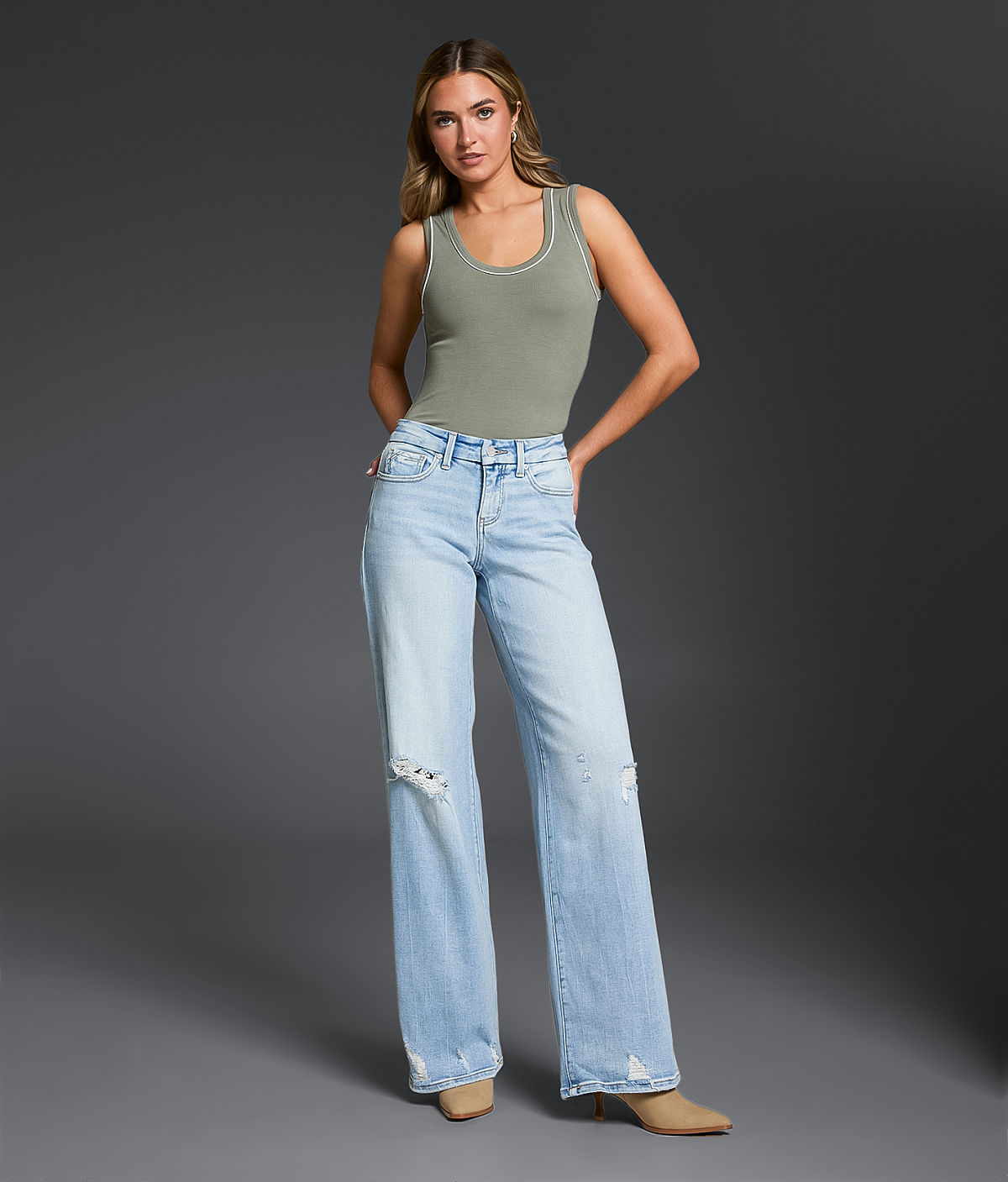 Buckle Black Fit No. 53 Wide Leg Stretch Jean — Kelsea by Buckle