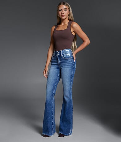 Buckle Black Fit No. 75 Flare Stretch Jean front view