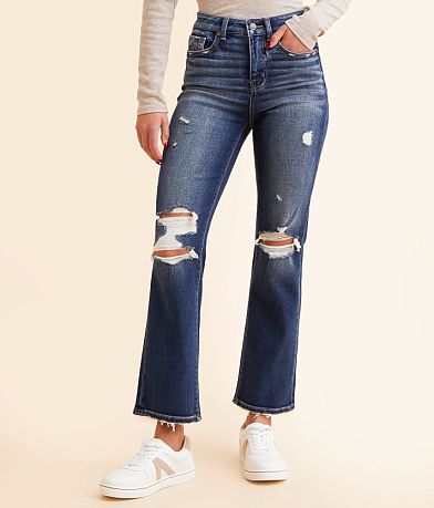Buckle Black Fit No. 35 Cropped Straight Stretch Jean front view