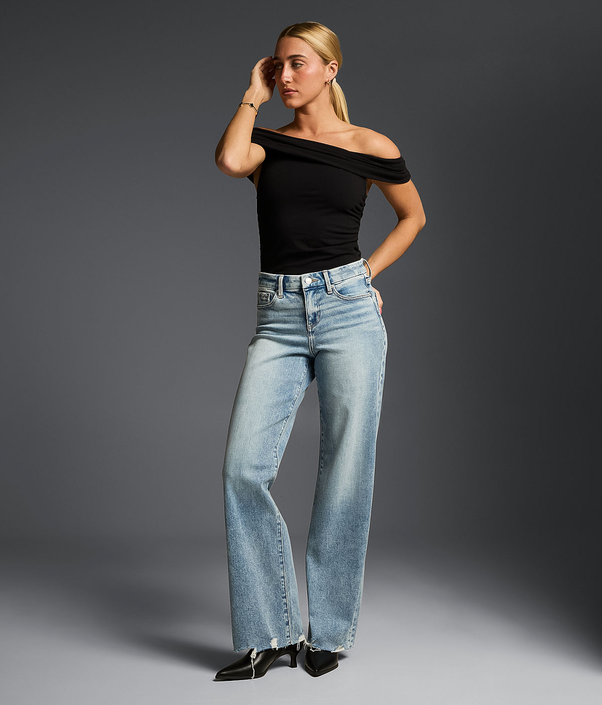Buckle Black Fit No. 53 Wide Leg Stretch Jean — Alfonso 2 by Buckle