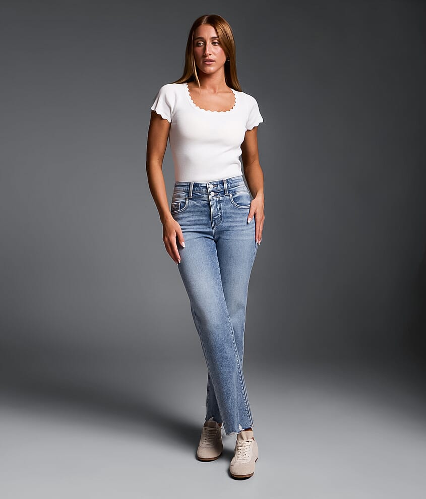 Fit No. 75 Cropped Straight Stretch Jean