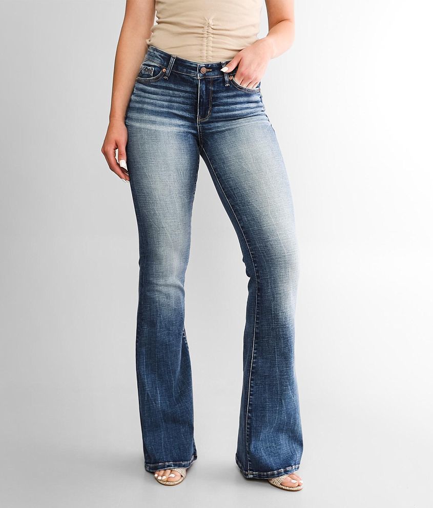 Buckle Black Fit No. 53 Flare Stretch Jean front view