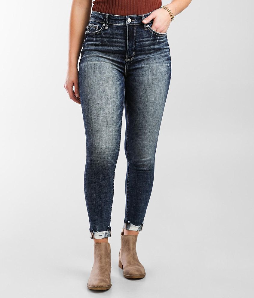 Buckle Black Fit No.75 High Rise Ankle Skinny Jean front view