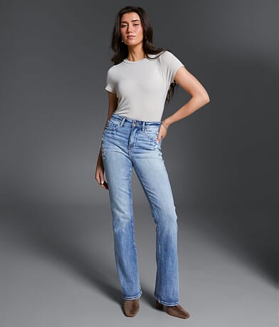 Buckle Black Fit No. 75 Boot Stretch Jean front view