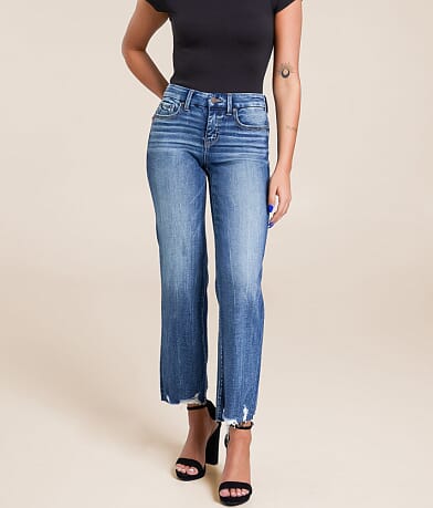 Buckle Black Fit No. 53 Cropped Straight Stretch Jean front view