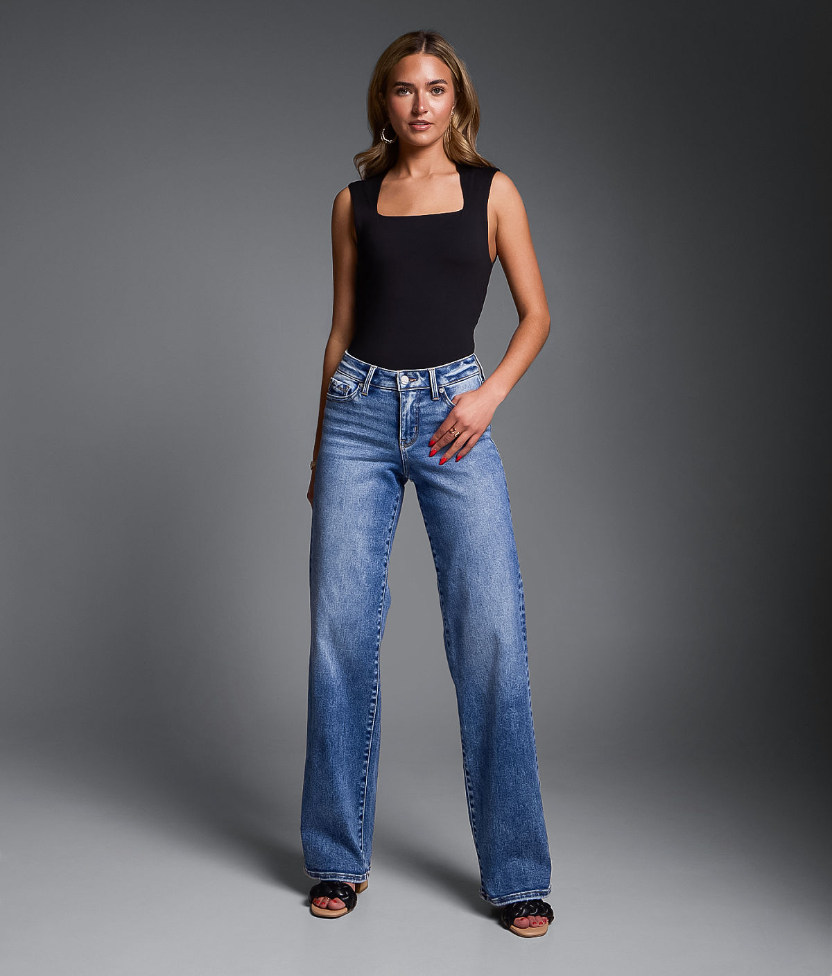 Buckle Black Fit No. 53 Wide Leg Stretch Jean — Flossmor by Buckle