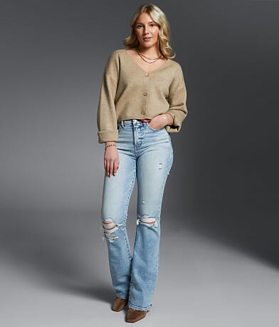 Buckle Black Fit No. 75 Boot Stretch Jean front view