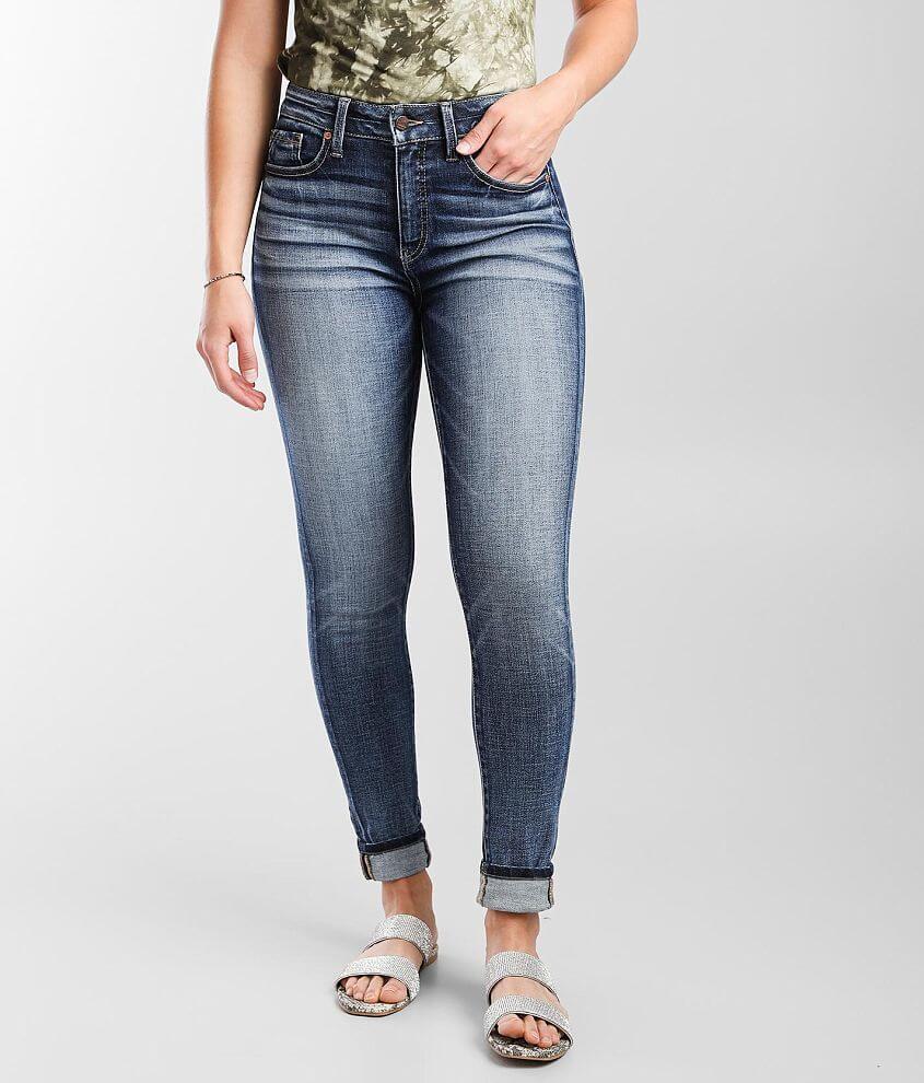 Buckle skinny hot sale jeans womens