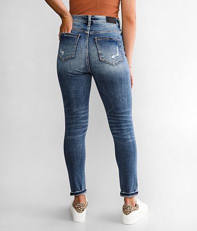 Buckle Black Fit No. 75 Ankle Skinny Stretch Jean back view
