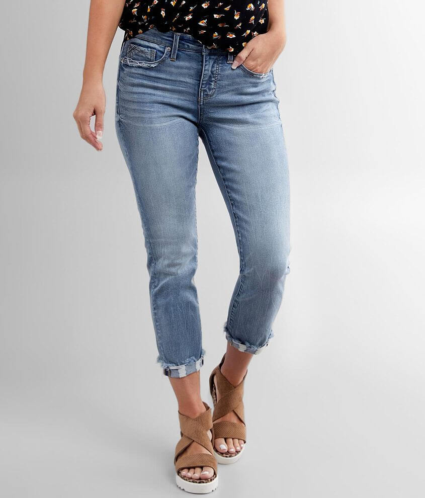 Buckle on sale cropped jeans