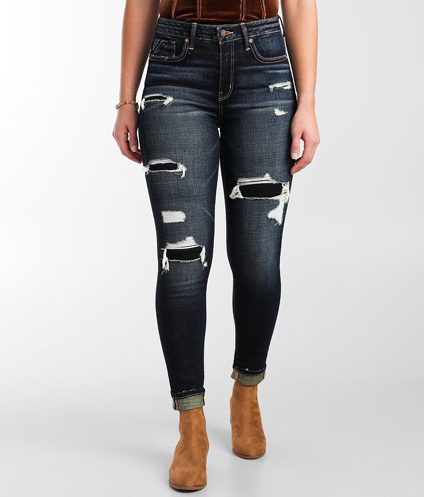 Women's Buckle Black Curvy Fit Jeans