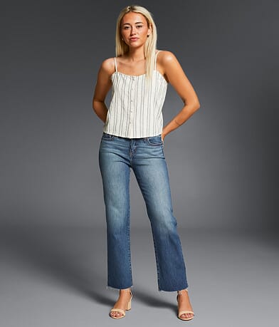 Buckle Black Fit No. 53 Cropped Straight Stretch Jean front view
