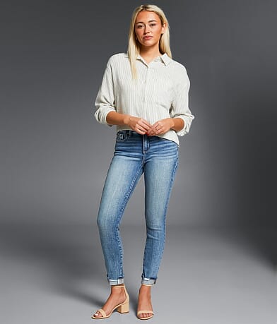 Buckle Black Fit No. 53 Ankle Skinny Stretch Jean front view