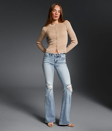 Buckle Black Fit No. 53 Flare Stretch Jean front view