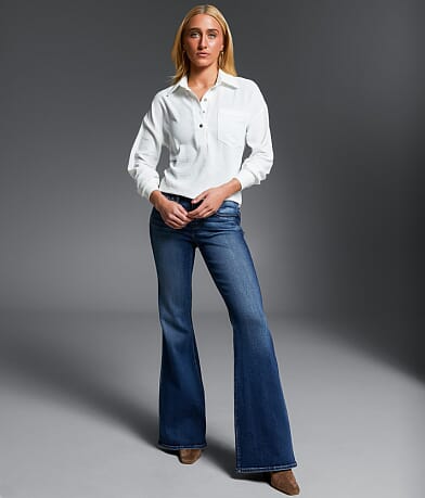 Buckle Black Fit No. 53 Flare Stretch Jean front view