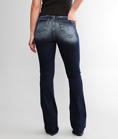 Buckle Black Fit No. 75 High Rise Boot Stretch Jean BACK
