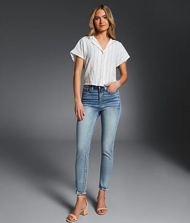 Buckle Black Fit No. 75 Ankle Skinny Stretch Jean front view