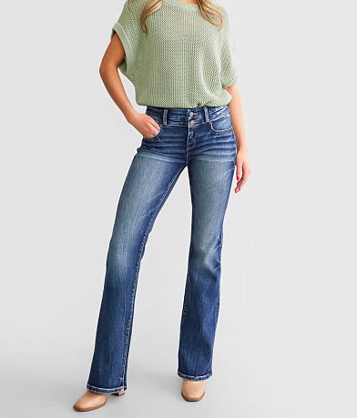 Miss Me Mid-Rise Straight Stretch Jean - Women's Jeans in M383