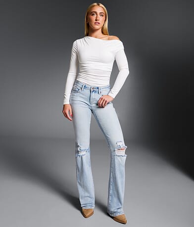 Buckle Black Fit No. 53 Boot Stretch Jean front view
