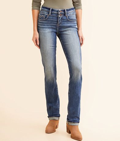 Buckle Black Fit No. 53 Straight Stretch Cuffed Jean front view