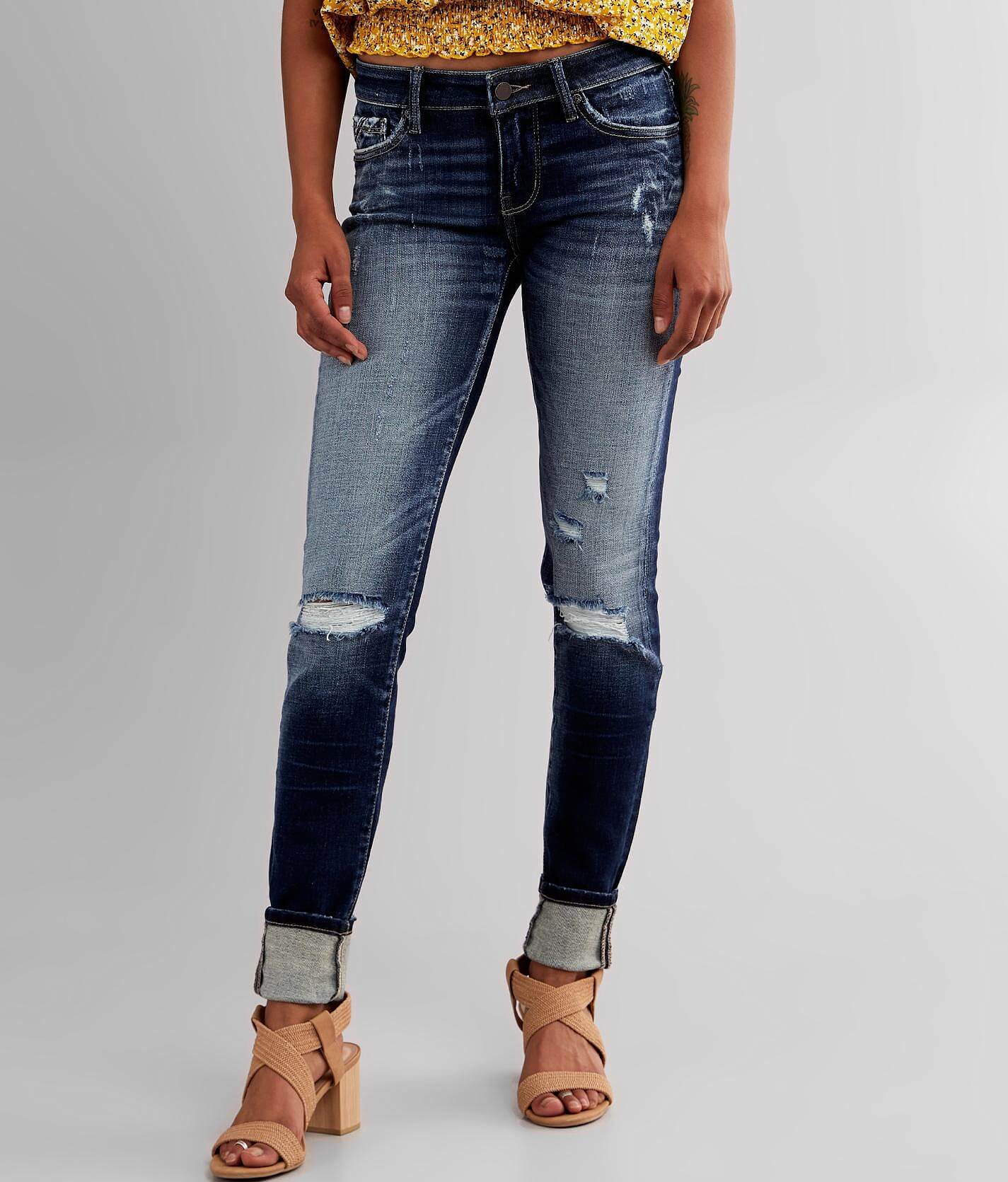 buckle black skinny jeans