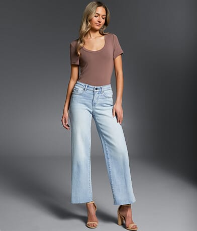 Buckle Black Fit No. 23 Cropped Wide Leg Stretch Jean front view