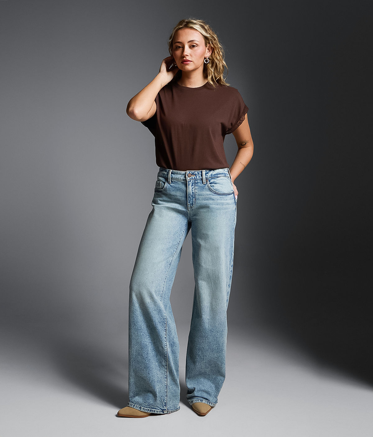 Buckle Black Fit No. 17 Low Slung Wide Leg Stretch Jean — Deming by Buckle