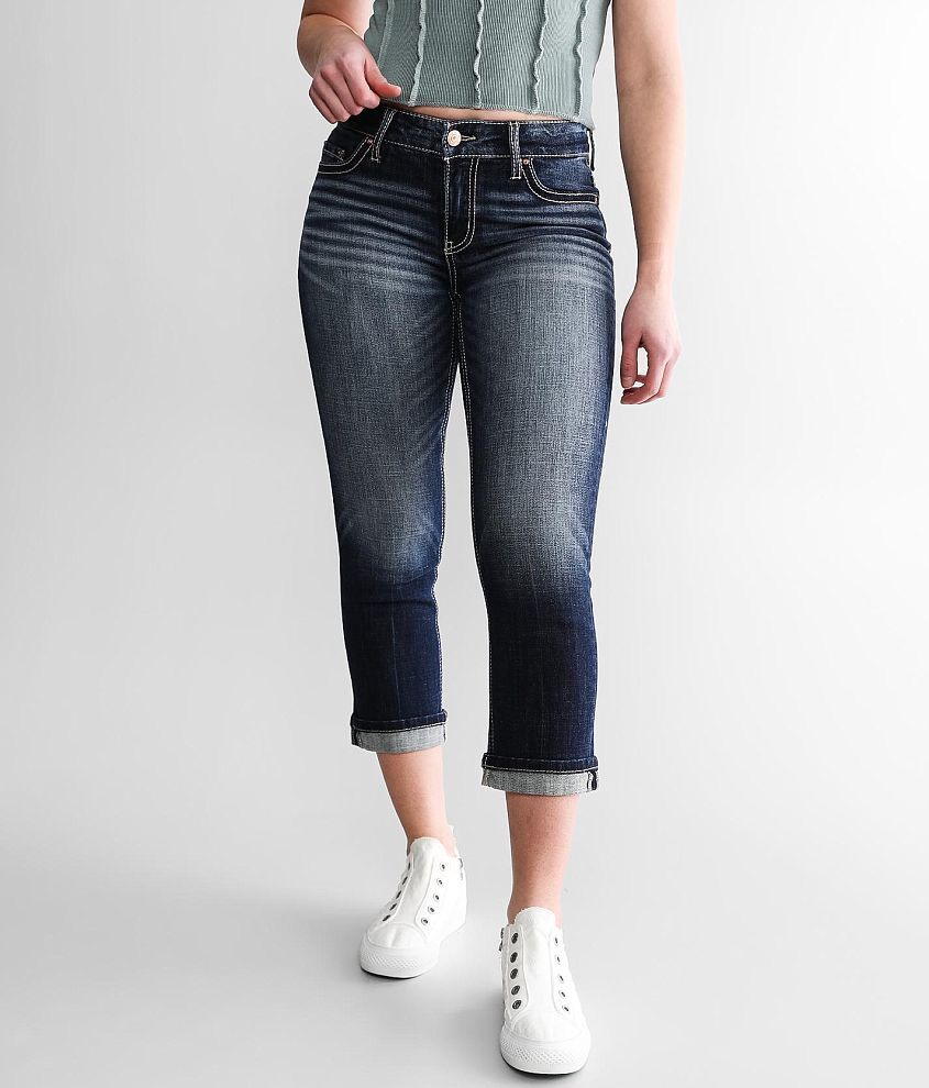 Daytrip Virgo Cuffed Stretch Capri Jean front view